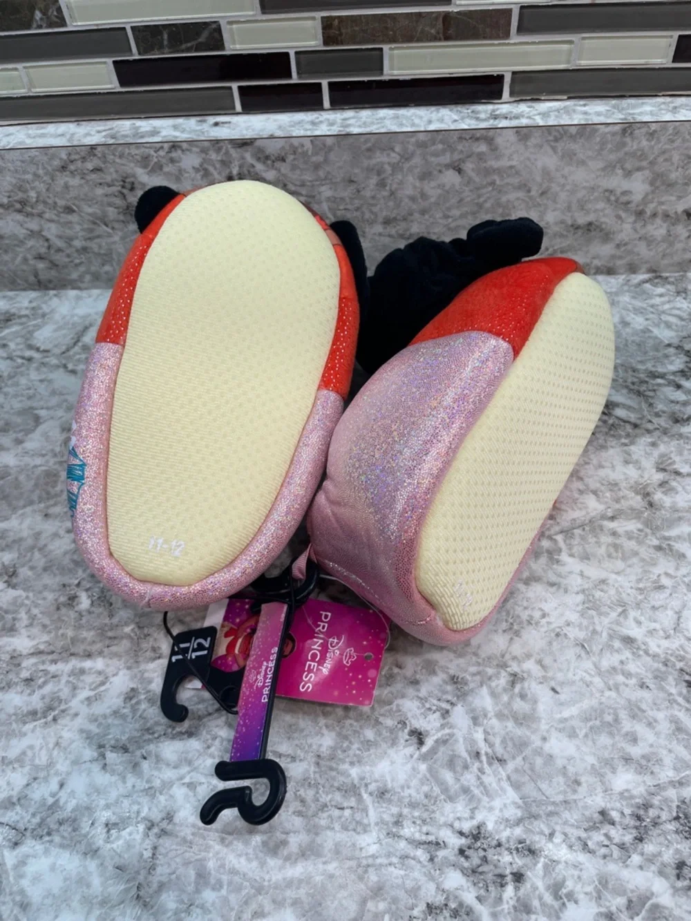 Moana Kids Slippers 3D Head NWT Size 11/12